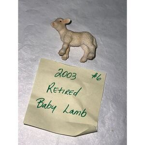 SCHLEICH LAMB Standing Sheep Baby Animal Farm Figure 2003 Retired #6